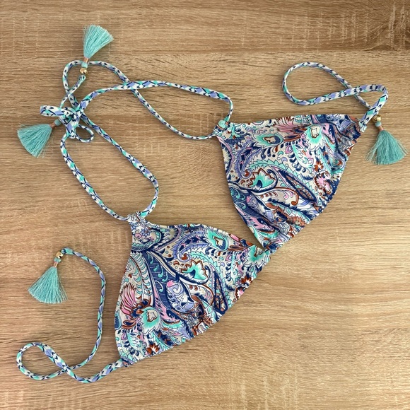 Victoria's Secret Other - NWOT VS Printed Bikini Top, L